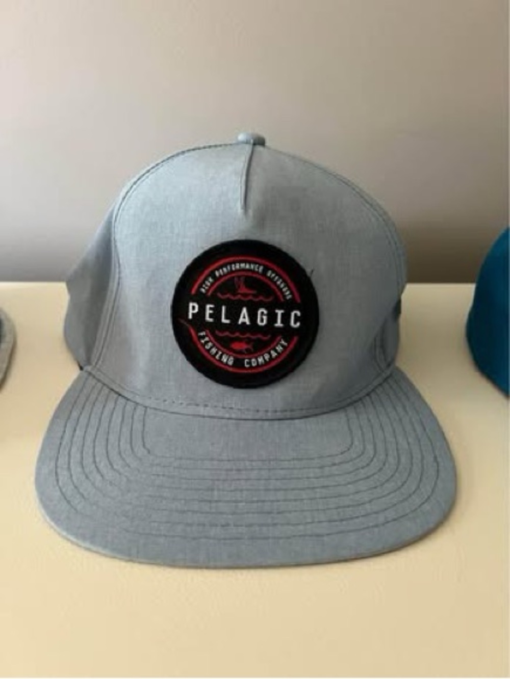 Pelagic Light Gray and Black Interior Snapback Hat